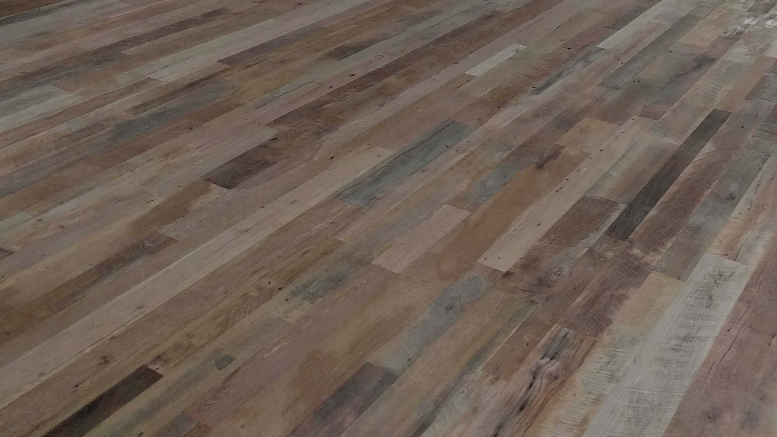 Unfinished wood floors